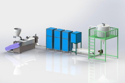 Single-Stage Sistem Pelletisasi Plastik Hot Die Face