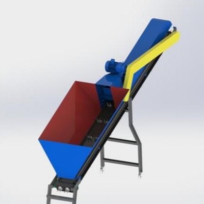 Conveyor Daur Ulang Plastik (Inclined Belt Conveyor)
